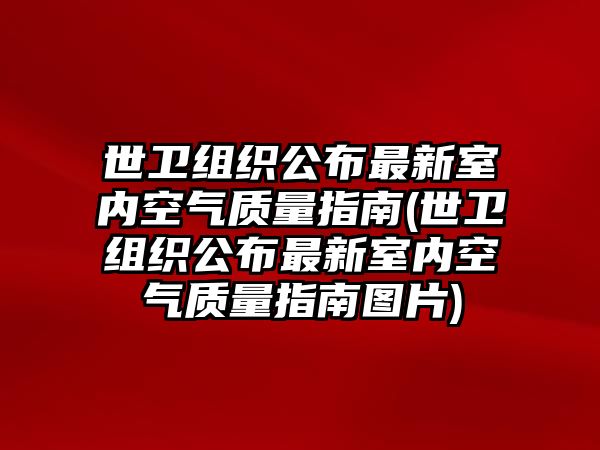 世衛(wèi)組織公布最新室內(nèi)空氣質(zhì)量指南(世衛(wèi)組織公布最新室內(nèi)空氣質(zhì)量指南圖片)