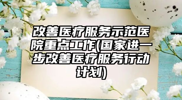 改善醫(yī)療服務(wù)示范醫(yī)院重點工作(國家進一步改善醫(yī)療服務(wù)行動計劃)