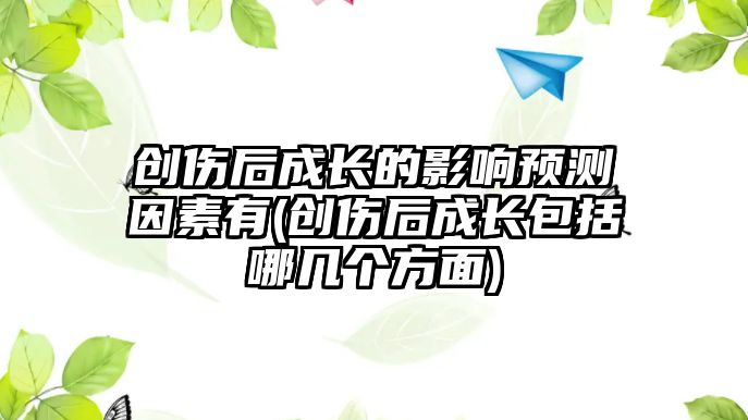 創(chuàng)傷后成長(zhǎng)的影響預(yù)測(cè)因素有(創(chuàng)傷后成長(zhǎng)包括哪幾個(gè)方面)